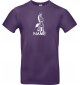 T-Shirt lustige Tiere mit Wunschnamen Einhornzebra, Einhorn, Zebra lila, L
