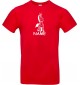 T-Shirt lustige Tiere mit Wunschnamen Einhornzebra, Einhorn, Zebra rot, L