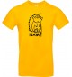 T-Shirt lustige Tiere mit Wunschnamen Einhornigel, Einhorn, Igel  gelb, L