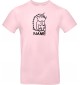 T-Shirt lustige Tiere mit Wunschnamen Einhornigel, Einhorn, Igel  rosa, L