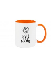 Kaffeepott lustige Tiere mit Wunschnamen Einhornhund, Einhorn, Hund