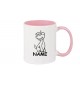Kaffeepott lustige Tiere mit Wunschnamen Einhornhund, Einhorn, Hund, rosa