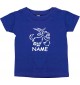Kinder T-Shirt lustige Tiere mit Wunschnamen Einhornziege, Einhorn, Ziege lila, 0-6 Monate