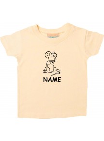Kinder T-Shirt lustige Tiere mit Wunschnamen Einhorn Maus , Einhorn, Maus
