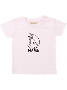 Kinder T-Shirt lustige Tiere mit Wunschnamen EinhornPinguin , Einhorn, Pinguin