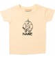 Kinder T-Shirt lustige Tiere mit Wunschnamen EinhornElefant , Einhorn, Elefant hellgelb, 0-6 Monate