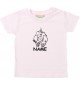 Kinder T-Shirt lustige Tiere mit Wunschnamen EinhornElefant , Einhorn, Elefant rosa, 0-6 Monate