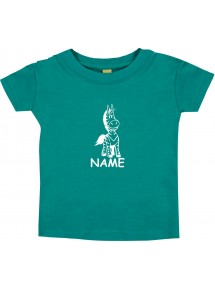 Kinder T-Shirt lustige Tiere mit Wunschnamen EinhornZebra , Einhorn, Zebra