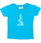 Kinder T-Shirt lustige Tiere mit Wunschnamen EinhornZebra , Einhorn, Zebra tuerkis, 0-6 Monate
