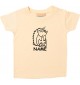 Kinder T-Shirt lustige Tiere mit Wunschnamen Einhornigel, Einhorn, Igel hellgelb, 0-6 Monate