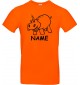 Kinder-Shirt lustige Tiere mit Wunschnamen Einhornnilpferd, Einhorn, Nilpferd