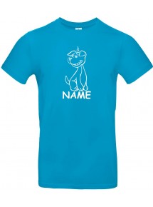 Kinder-Shirt lustige Tiere mit Wunschnamen Einhornhund, Einhorn, Hund, atoll, 104