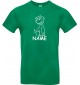 Kinder-Shirt lustige Tiere mit Wunschnamen Einhornhund, Einhorn, Hund, kellygreen, 104