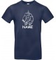 Kinder-Shirt lustige Tiere mit Wunschnamen Einhornelefant, Einhorn, Elefant blau, 104