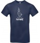 Kinder-Shirt lustige Tiere mit Wunschnamen Einhornente, Einhorn, Ente, blau, 104