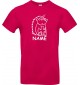 Kinder-Shirt lustige Tiere mit Wunschnamen Einhornigel, Einhorn, Igel, pink, 104