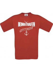 Männer-Shirt Heimathafen Göttingen  kult, rot, Größe L