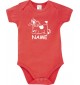 Baby Body lustige Tiere mit Wunschnamen Einhornkuh, Einhorn, Kuh , rot, 12-18 Monate