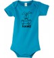 Baby Body lustige Tiere mit Wunschnamen Einhornhase, Einhorn, Hase, hellblau, 12-18 Monate