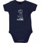 Baby Body lustige Tiere mit Wunschnamen Einhornhund, Einhorn, Hund, blau, 12-18 Monate