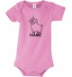 Baby Body lustige Tiere mit Wunschnamen Einhornschwein, Einhorn, Schwein, Ferkel, rosa, 12-18 Monate