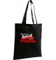 Shopping Bag Organic Zen, Shopper mit tollem Spruch Das ist kein Speck das ist erotische Nutzfläche, Farbe schwarz