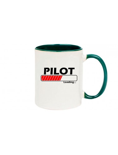 Kaffeepott Pilot Loading , gruen