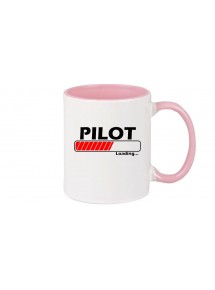 Kaffeepott Pilot Loading , rosa