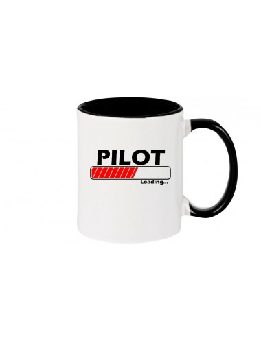 Kaffeepott Pilot Loading , schwarz