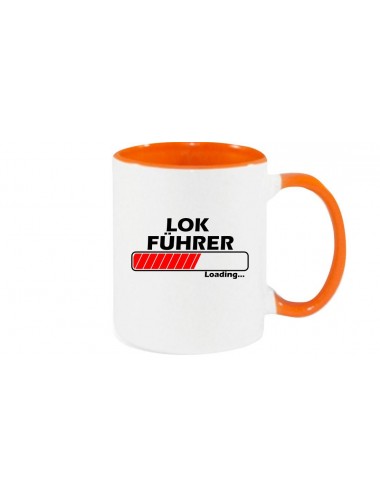 Kaffeepott Lokführer Loading , orange
