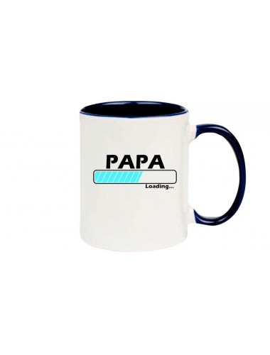 Kaffeepott Papa Loading , blau