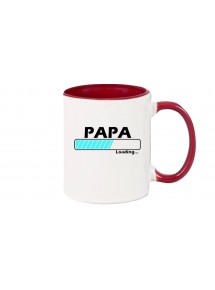Kaffeepott Papa Loading , burgundy