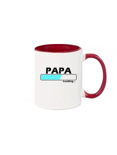 Kaffeepott Papa Loading , burgundy