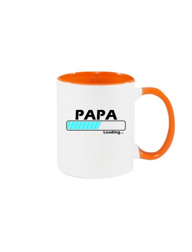 Kaffeepott Papa Loading , orange