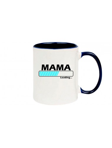 Kaffeepott Mama Loading , blau