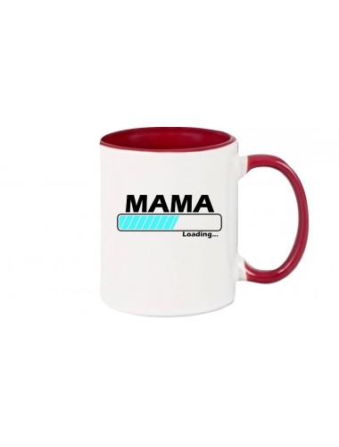 Kaffeepott Mama Loading , burgundy