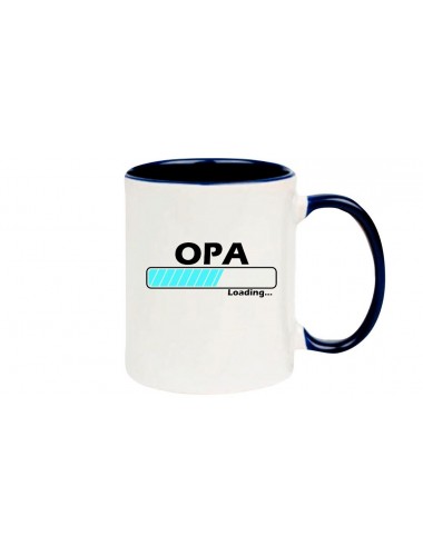 Kaffeepott Opa Loading , blau