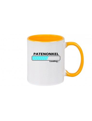 Kaffeepott Patenonkel Loading , gelb