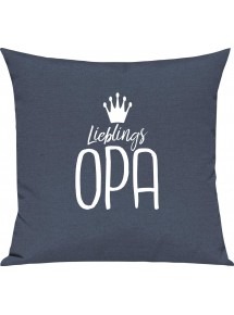 Sofa Kissen Lieblings Opa, Farbe blau