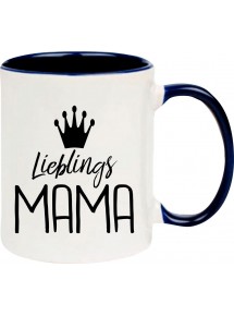 Kaffeepott Lieblings Mama , blau