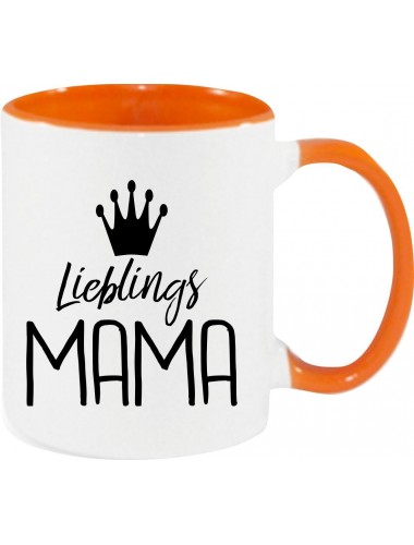 Kaffeepott Lieblings Mama , orange