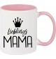 Kaffeepott Lieblings Mama , rosa