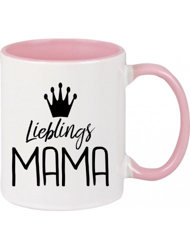 Kaffeepott Lieblings Mama , rosa