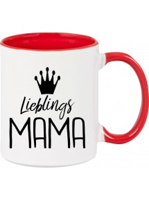 Kaffeepott Lieblings Mama , rot