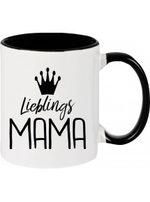 Kaffeepott Lieblings Mama , schwarz