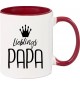 Kaffeepott Lieblings Papa , burgundy