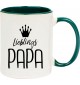 Kaffeepott Lieblings Papa , gruen