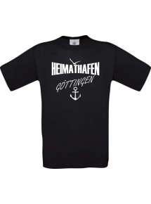 Männer-Shirt Heimathafen Göttingen  kult, schwarz, Größe L