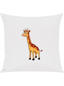 Kinder Kissen, Giraffe Tiere Tier Natur, Kuschelkissen Couch Deko,