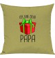 Kinder Kissen, Ich bin dein Geschenk Papa Weihnachten Geburtstag, Kuschelkissen Couch Deko,